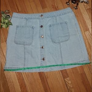 Y2K Denim Forever 21 Mini Skirt